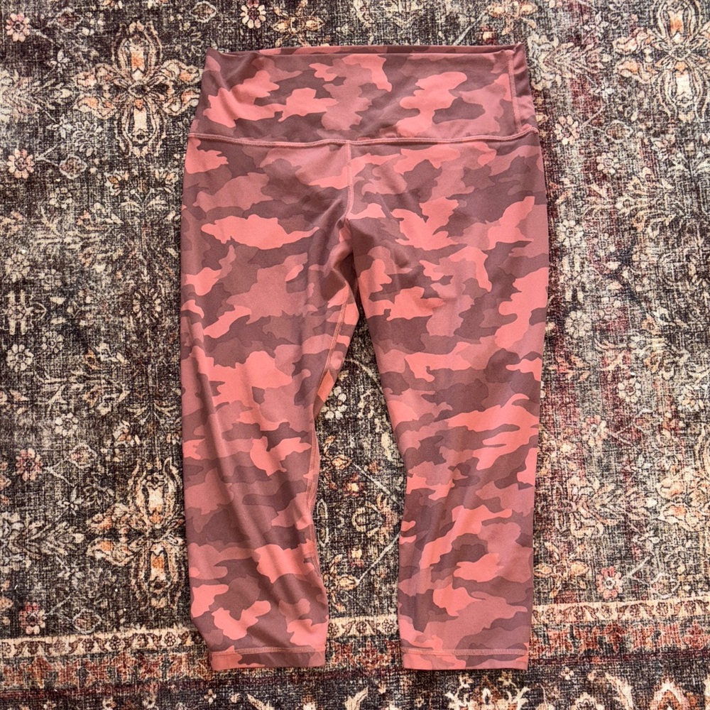 Lululemon pink camo align leggings